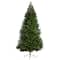 8ft. Pre-Lit Grand Teton Spruce Flat Back Artificial Christmas Tree, Warm White LED Lights